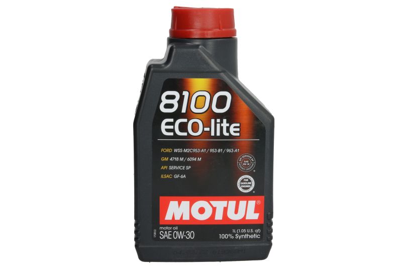 Ulei de motor MOTUL 8100 0W30 1L API ILSAC GF-6A RC SP FORD M2C953 A1 B1 M2C963 A1 GM 4718M 6094M HONDA HYUNDAI KIA Mitsubishi