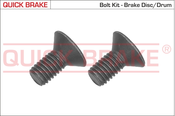 Surub disc frana QUICK BRAKE M8x1,25x16 lungime filet 16mm Set 2 bucati Mercedes M W163 Ford Fiesta VII Ranger Mazda 121