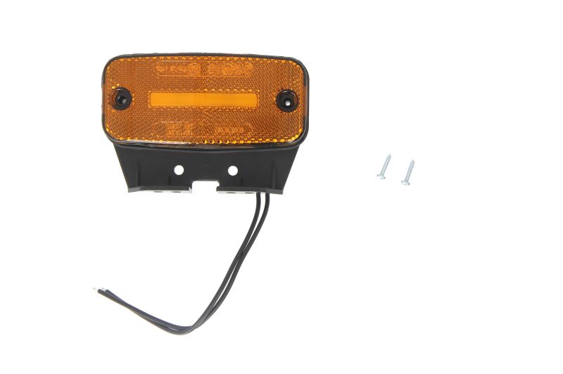 Lumina de clarificare LED portocaliu, L/R, inaltime 54,2mm, latime 114,4mm, adancime 22,3mm, cu umeras, 12/24V