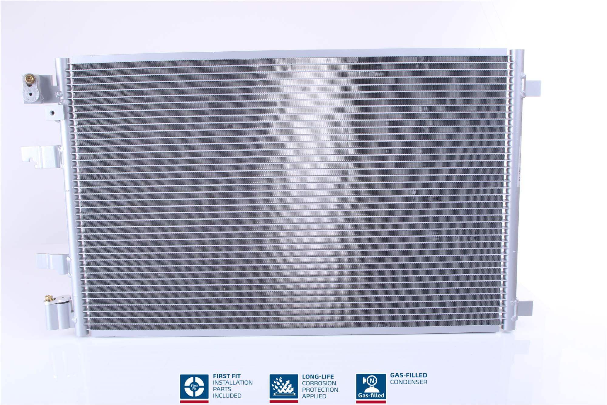 Condensator climatizare NISSENS Radiator Nissan Qashqai 2.0D 07 Aluminiu 376mm Înălțime 645mm Lățime 16mm Grosime R134a