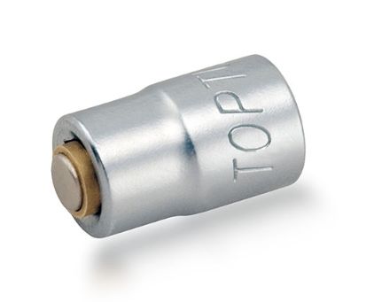 Adaptor special 1/4` lungime 20mm magnet TOPTUL cheie tubulara satin cromat DIN 3120 profesional 6.3mm