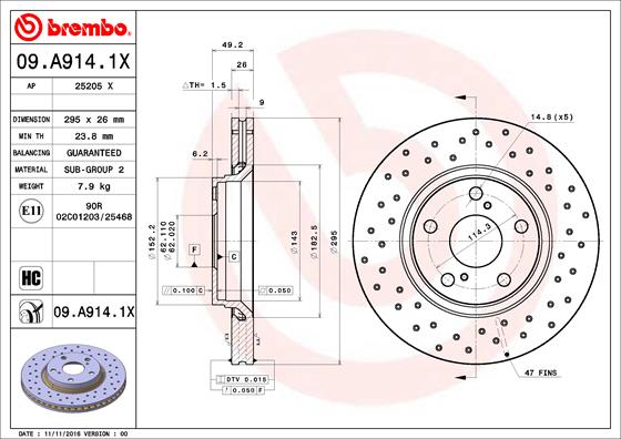 Disc frana BREMBO