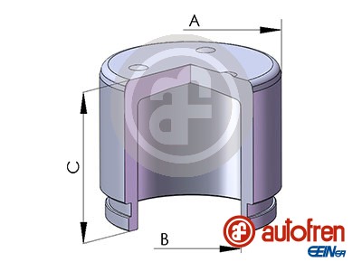 Piston etrier frana AUTOFREN SEINSA Fata 57mm 51mm KIA CERATO I II NISSAN TEANA I 1.6-3.5 10.03- Otel MANDO