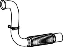 Racord evacuare DINEX Teava esapament lungime 1010mm Mercedes Atego 2 OM924.920-OM924.989 Euro 4/5 Montare fata