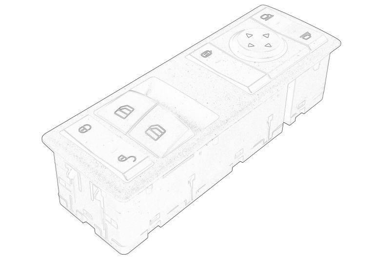 Comutator macara geam OE DB TRUCK pentru MERCEDES Caroserie Uşă Stâlpi Piesă reparare aripă Ridicarea geamurilor