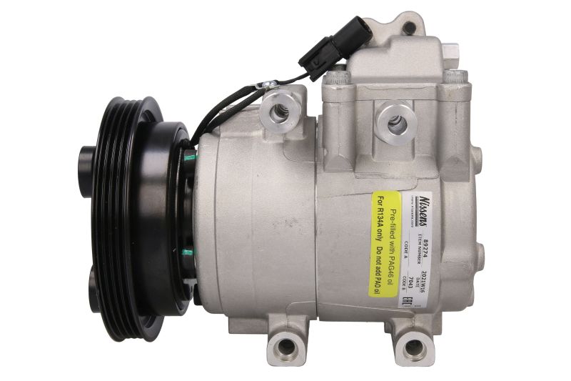 Compresor aer condiționat NISSENS HYUNDAI GETZ 1.4/1.6 09.02-12.10 R134a 136mm 12V HS15 4 caneluri PAG 100 140ml