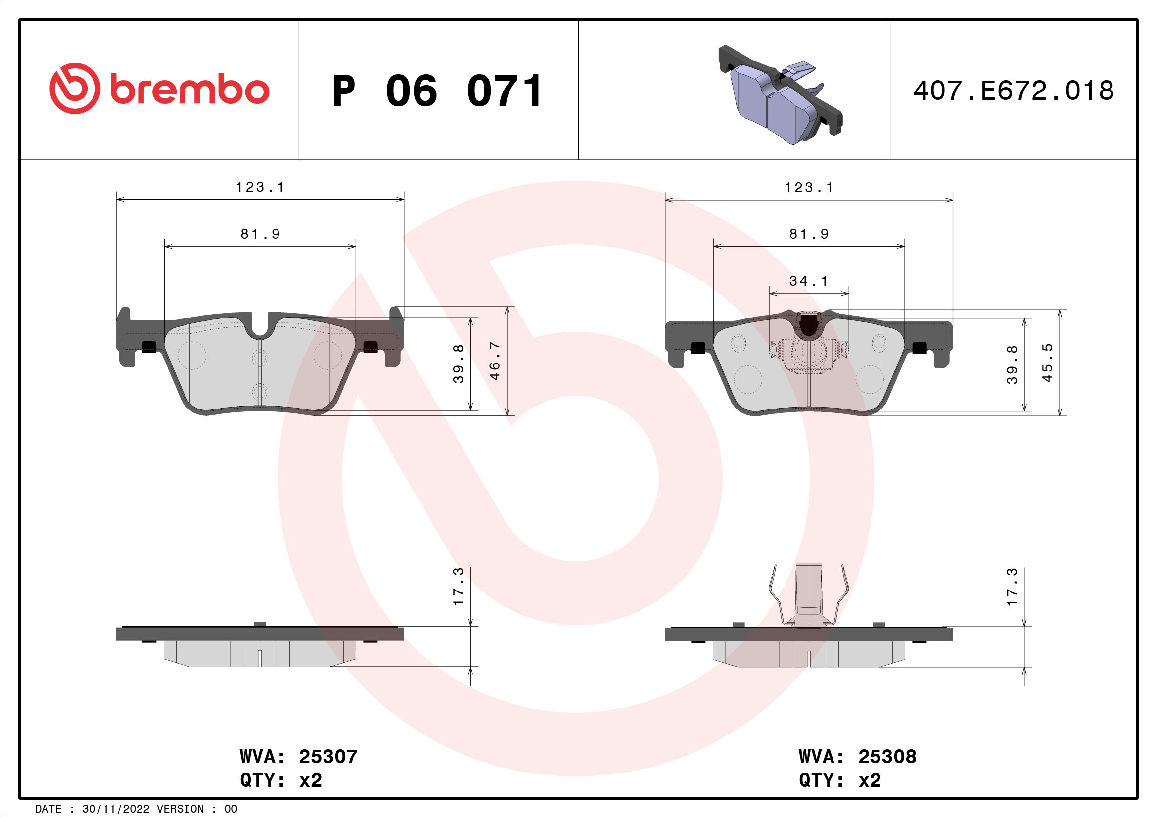 Placute de frana - Tuning BREMBO