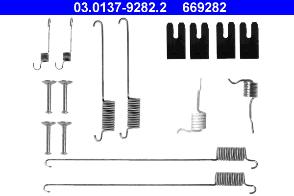 Set montaj pantofi frână ATE LAND ROVER FREELANDER I 1.8/2.0D/2.5 02.98-10.06