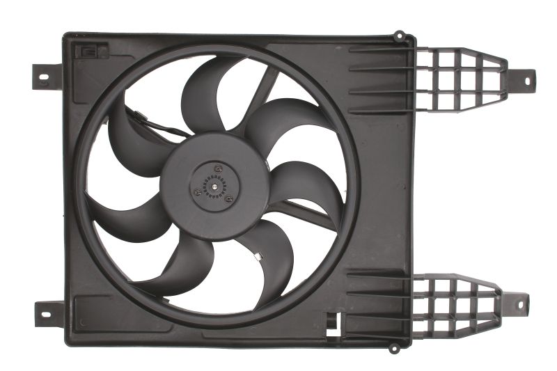 Ventilator radiator cu carcasa 390mm 12V 216W 7 palete Chevrolet Aveo Kalos 1.2/1.4 01.08- NISSENS