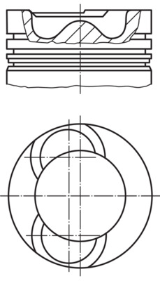 Piston MAHLE 81.51mm +0.50 VW CRAFTER 30-35 30-50 2.5D 04.06-05.13 69.8mm Lungime 26.0mm Diametru pivot