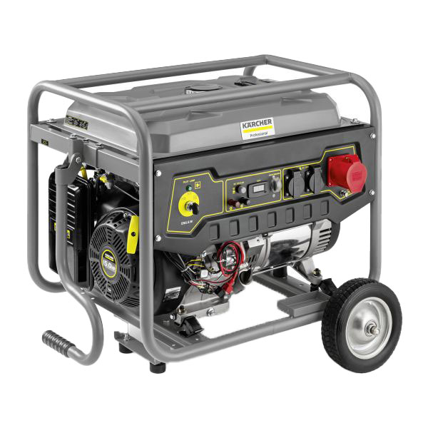 Generator KARCHER Benzina 230/400V 16,1HP 2,5/7,5kW 10,8A 1x12V DC 1x16A 400V 2x16A 230V Electric/Manual 15l