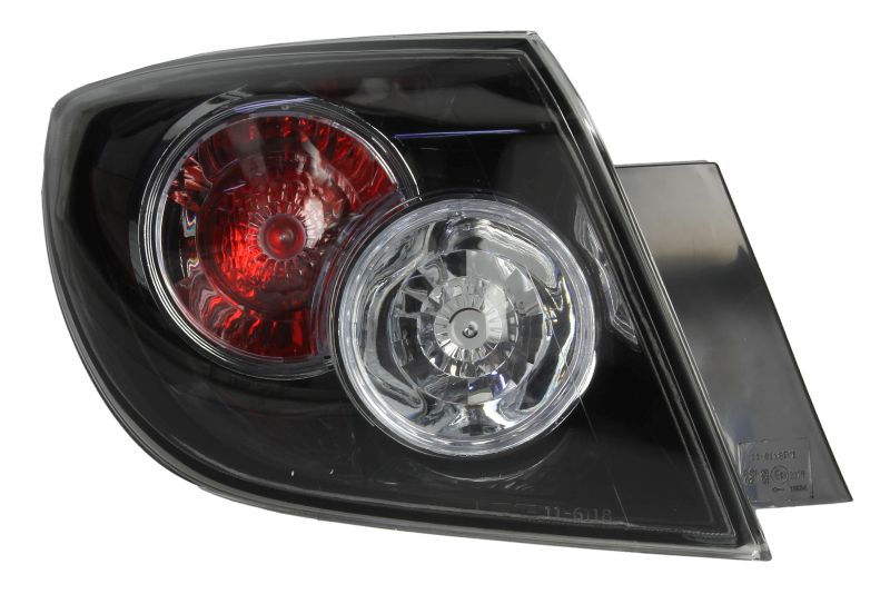 Stopuri spate TYC Lampa Stanga Extern Mazda 3 1.3-2.3 10.03-12.09 Hatchback Partea Exterioara Transparent Negru Alb