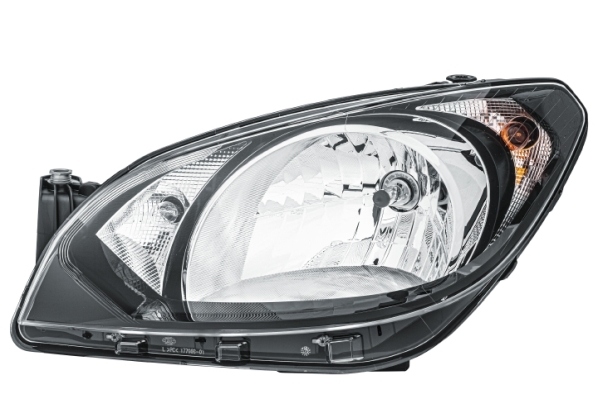 Far HELLA Stanga H4/PY21W/W21 Electric Halogen Negru SKODA CITIGO E-CITIGO Lampa Frontala Cu Motor 12V