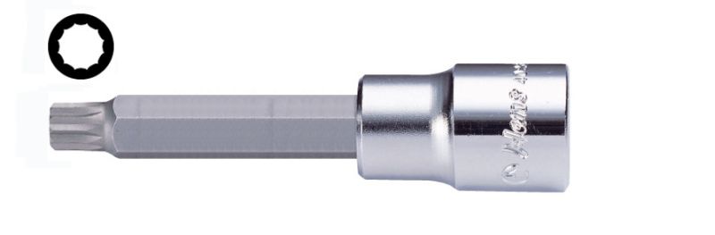 Tubulară HANS 1/2` SPLINE XZN M10 Lungime 100mm Cheie Profesională 12.5mm