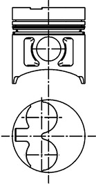 Piston KOLBENSCHMIDT diametru 84,5mm +0,50 lungime 87,7mm pivot 28,0mm compatibil ATLAS COPCO PERKINS JCB NEW HOLLAND YAGMUR