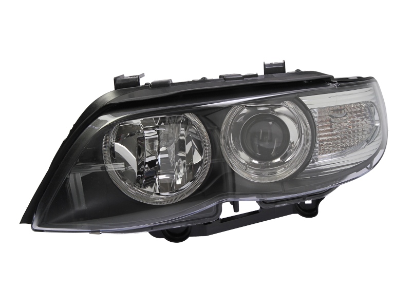 Far Stanga HELLA Lampa Frontala BMW X5 E53 Bi-Ksenon Halogen Negru Transparent Electric Cu Motor 12V 2 Functii Luminoase