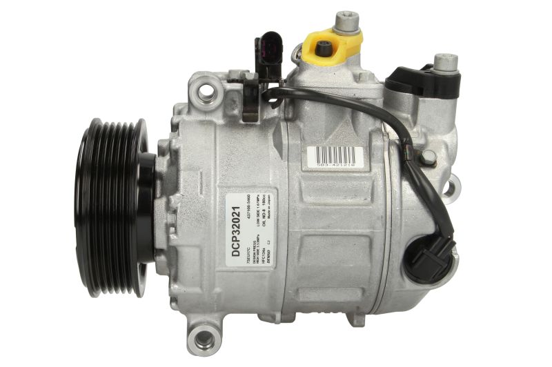 Compresor climatizare DENSO VW 7SEU17C R134a 12V 6 Caneluri 180ml 138mm Înălțime 222mm Lungime 100mm Diametru Fulia