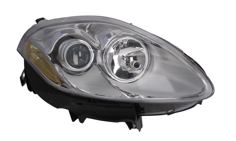 Far Dreapta DEPO Halogen Cromat Electric FIAT BRAVO II 01.06-12.07 2*H1/PY24W/W5W Cu Motor