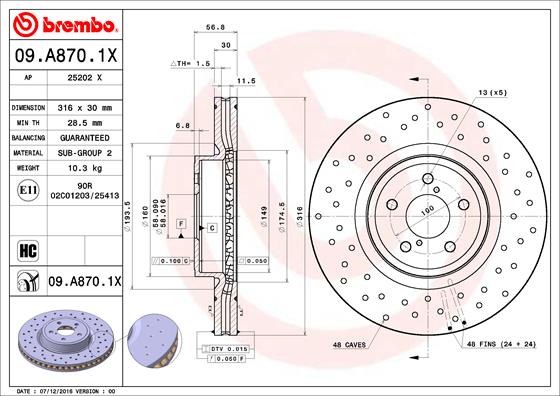 Disc frana BREMBO