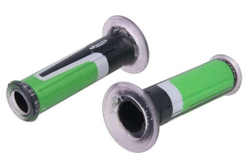 Miner ARIETE Manere Ghidon Diametru 22mm Lungime 120mm Negru/Verde/Gri Harri&apos;s 2 bucati