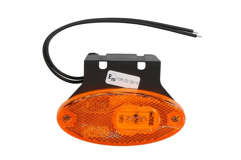 Lumina de clarificare WAS lampă de poziţie SW lacrima de portocale 2 LED-uri 12-24V portocaliu Dreapta/Stanga