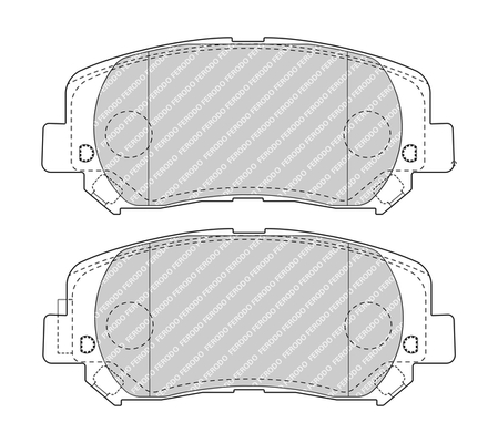 Set Placute Frana Fata FERODO JEEP CHEROKEE 2.0-3.2 11.13- Inaltime 60.9mm Latime 141.8mm Grosime 21.0mm Senzor Uzura Da