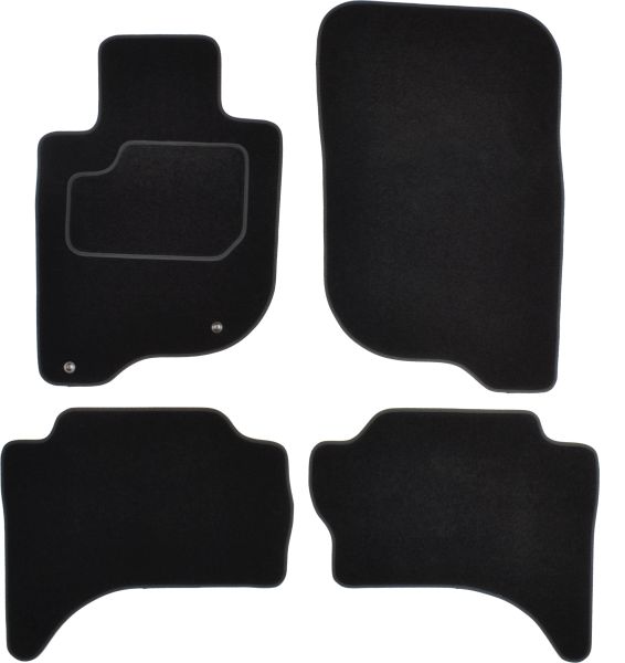 Covoras podea textil MAMMOOTH 4 bucati fata spate velours negru pentru MITSUBISHI L200 TRITON 09.15- SUV 4 usi