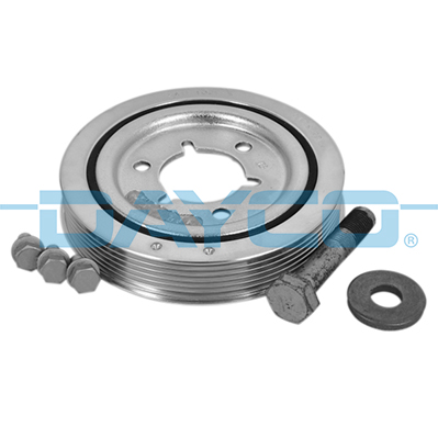 Fulie curea arbore cotit DAYCO 150mm 38mm cu șuruburi CITROEN BERLINGO C2 C3 C4 C-ELYSEE NEMO