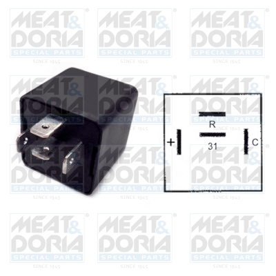 Modul semnalizare MEAT & DORIA întrerupător indicator trafic 12V FIAT CINQUECENTO DUCATO ELBA FIORINO PANDA TALENTO