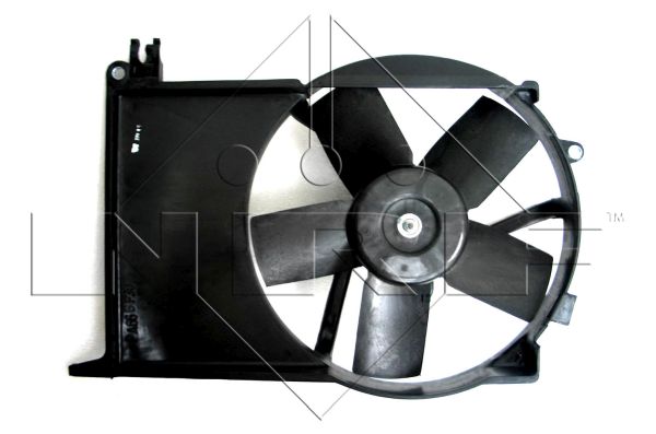 Ventilator radiator cu carcasa 300 mm 12V 140W 5 palete Opel Combo Minivan Corsa B 1.4 1.5D 1.7D 03.93-12.02 NRF