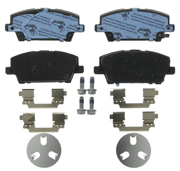 Set placute frana Fata cu accesorii suruburi etrier TRW AUTOMOTIVE Honda Civic VIII 1.4/1.8/2.2D 09.05- 56x131.7x17.8 mm