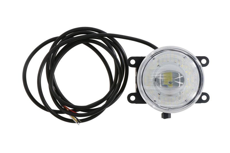 Proiector ceata LED L/R 12/24V WAS Fata Dreapta/Stanga Lumini de zi Negru Plastic Transparent