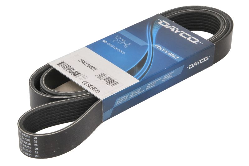 Curea transmisie cu caneluri DAYCO Multi-V-belt 7PK1705 Lungime 1705.0 mm Numar nervuri 7.0 buc