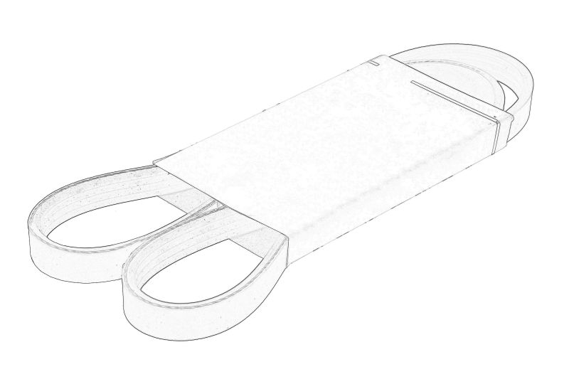 Curea transmisie trapezoidala OE CASE Piesa originala OE CNH Motor Componente acționare curele