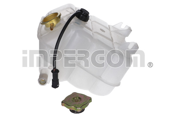 Vas expansiune racire 93927925 IMPERGOM rezervor apă Turbo FIAT zilnică Grint IVECO alb capac senzor nivel conector