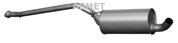 Toba esapament intermediara ASMET Sistem evacuare amortizor FORD TOURNEO CONNECT TRANSIT CONNECT 1.8D 06.02-12.13 Spate Ampatament scurt