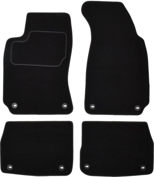 Covoras podea textil MAMMOOTH velours negru fata spate set 4 buc SKODA SUPERB I 12.01-03.08 Sedan