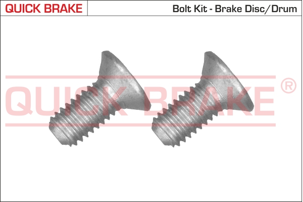 Surub disc frana QUICK BRAKE Fata/Spate M6x1x14 lungime filet 14mm 2 buc DS 3 4 5 7 ABARTH GRANDE PUNTO EVO