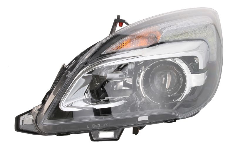 Far HELLA Lampa Frontala Stanga H1/H7/WY21W Halogen Culoare Insert Cromat Semnalizator Transparent Opel Meriva B