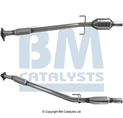 Convertor catalitic EURO 2/EURO 3 VW LT 28-35 II, LT 28-46 II 2.5D/2.8D 07.97-07.06 BM CATALYSTS Diesel Oval