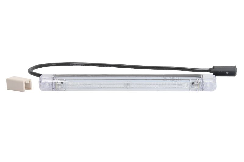 Lumina de clarificare WAS LED roșu 12/24V înălțime 20,5mm lățime 247mm adâncime 22,3mm cablu 500mm CLICK-IN/JAEGER