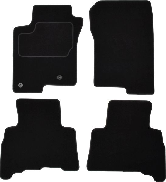 Covoras podea textil velours negru 4 buc fata spate TOYOTA LAND CRUISER PRADO 08.09- SUV 5/7 locuri MAMMOOTH