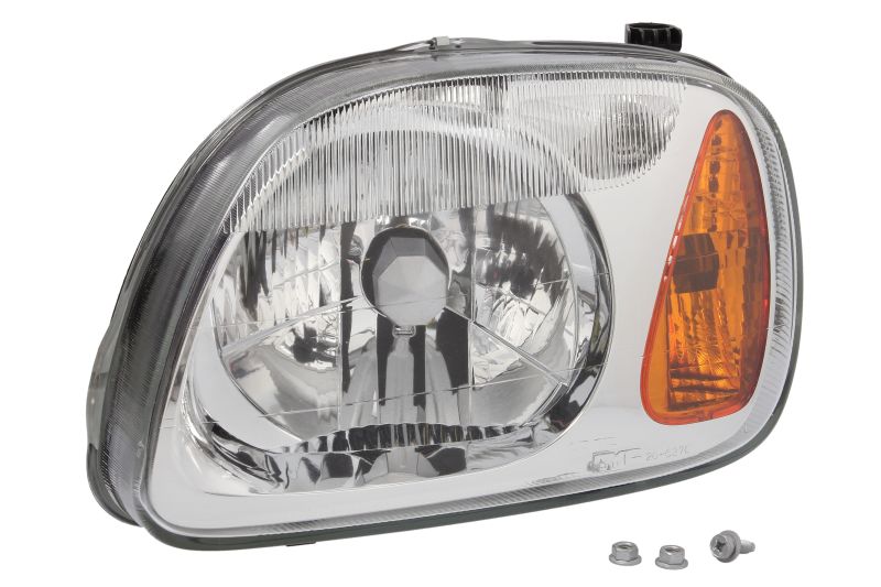 Far TYC Lampa Frontala Stanga H4 Electric Fara Motoras Cromat Semnalizator Portocaliu Nissan Micra II