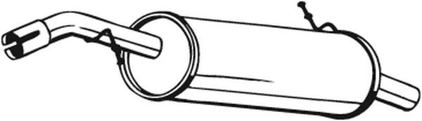 Toba esapament finala BOSAL spate CITROEN C3 AIRCROSS II C3 III C3 PICASSO C4 CACTUS OPEL CROSSLAND X PEUGEOT 2008 I 208 I 208 II 1.2