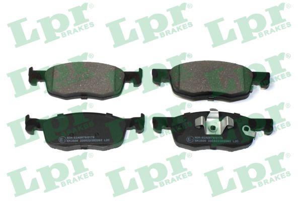 Set Placute Frana Fata LPR Toyota Aygo X Yaris 1.0/1.5/1.5H Mazda 51.7mm Inaltime 155.1mm Latime 16.7mm Grosime