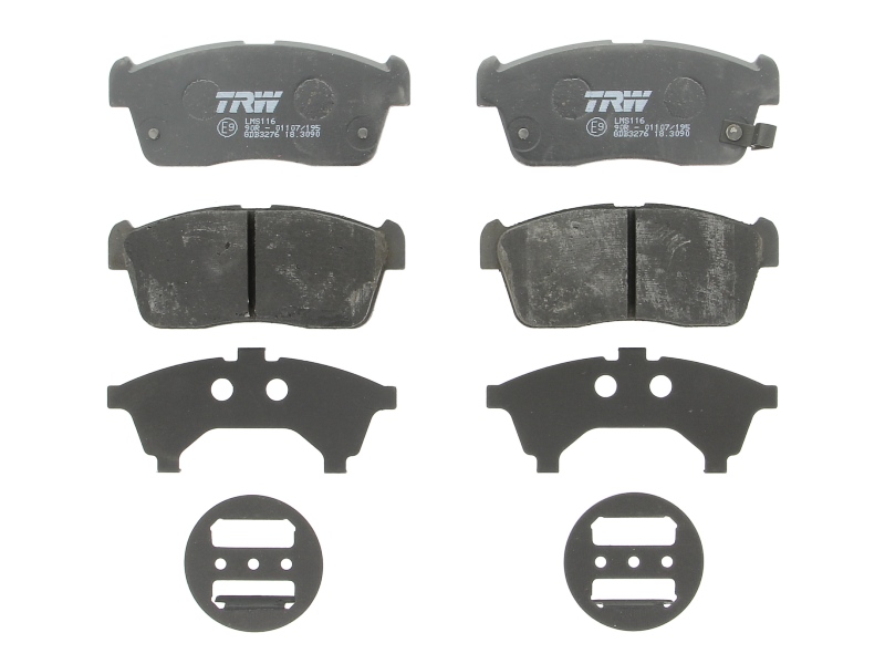 Set placute frana Fata TRW AUTOMOTIVE DAIHATSU COPEN SIRION SUZUKI CARRY IGNIS 0.7/1.3/1.5 03.00- Inaltime 45.5mm Latime 108.7mm Grosime 15.0mm