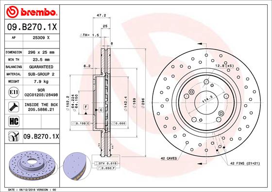 Disc frana BREMBO