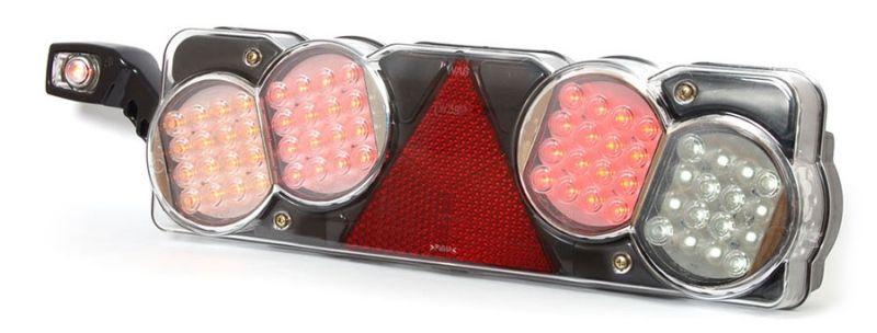 Stopuri spate LED WAS Lampa spate Stanga 24V Culoare Alb Transparent Lungime cablu 0.2m Lampa anti-ceata Mers inapoi Lumini frana Pozitie