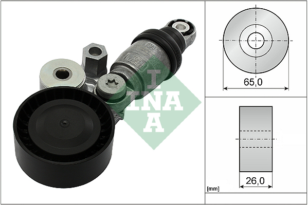 Intinzator curea transmisie INA Multi-V MAZDA 2 3 MX-5 IV RF TARGA 1.5 Diametru 65mm Latime 26mm