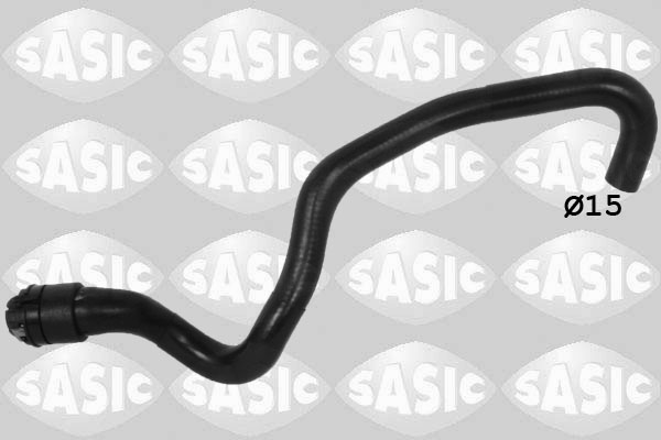 Furtun radiator cauciuc SASIC 15mm evacuare centru stanga OPEL ZAFIRA B 1.9D 07.05-04.15